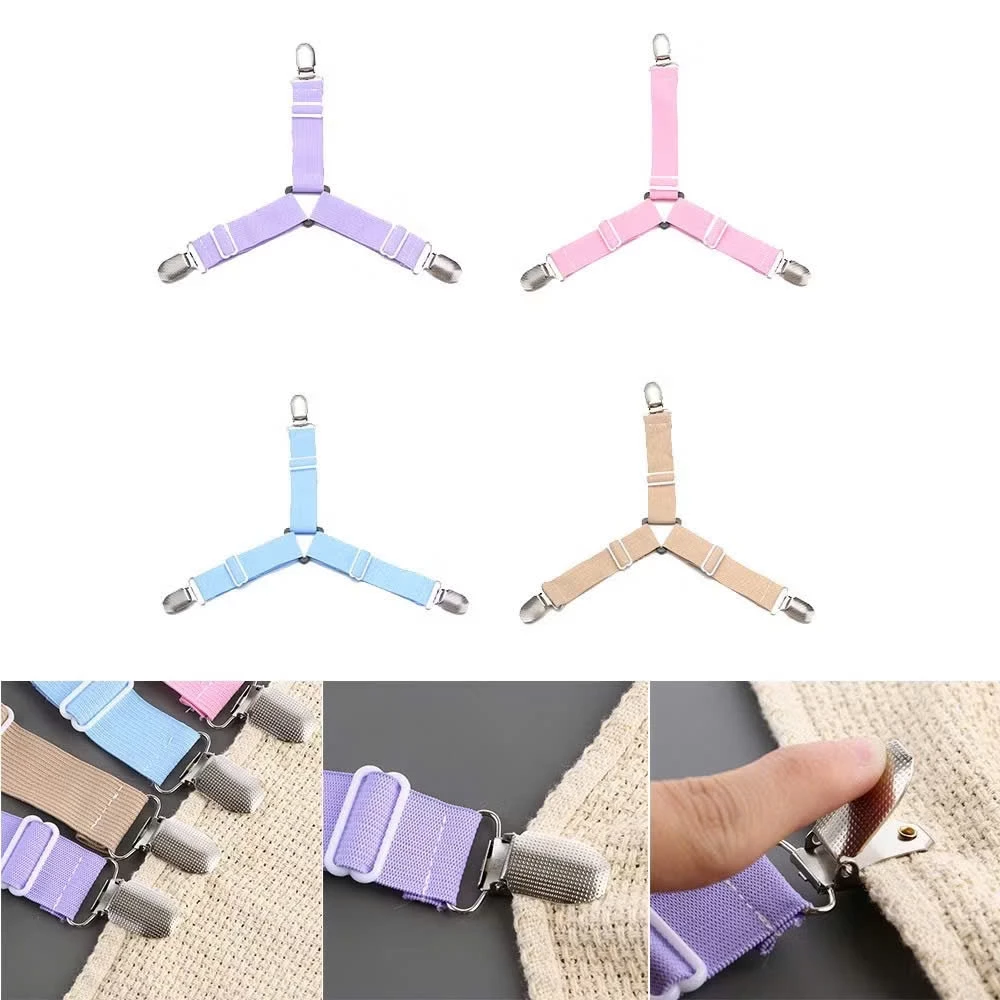 BỘ 4 KẸP GA GIƯỜNG CHỐNG XÊ DỊCH, GIÚP GIƯỜNG LUÔN GỌN GÀNG VÀ THOẢI MÁI_5sbedding