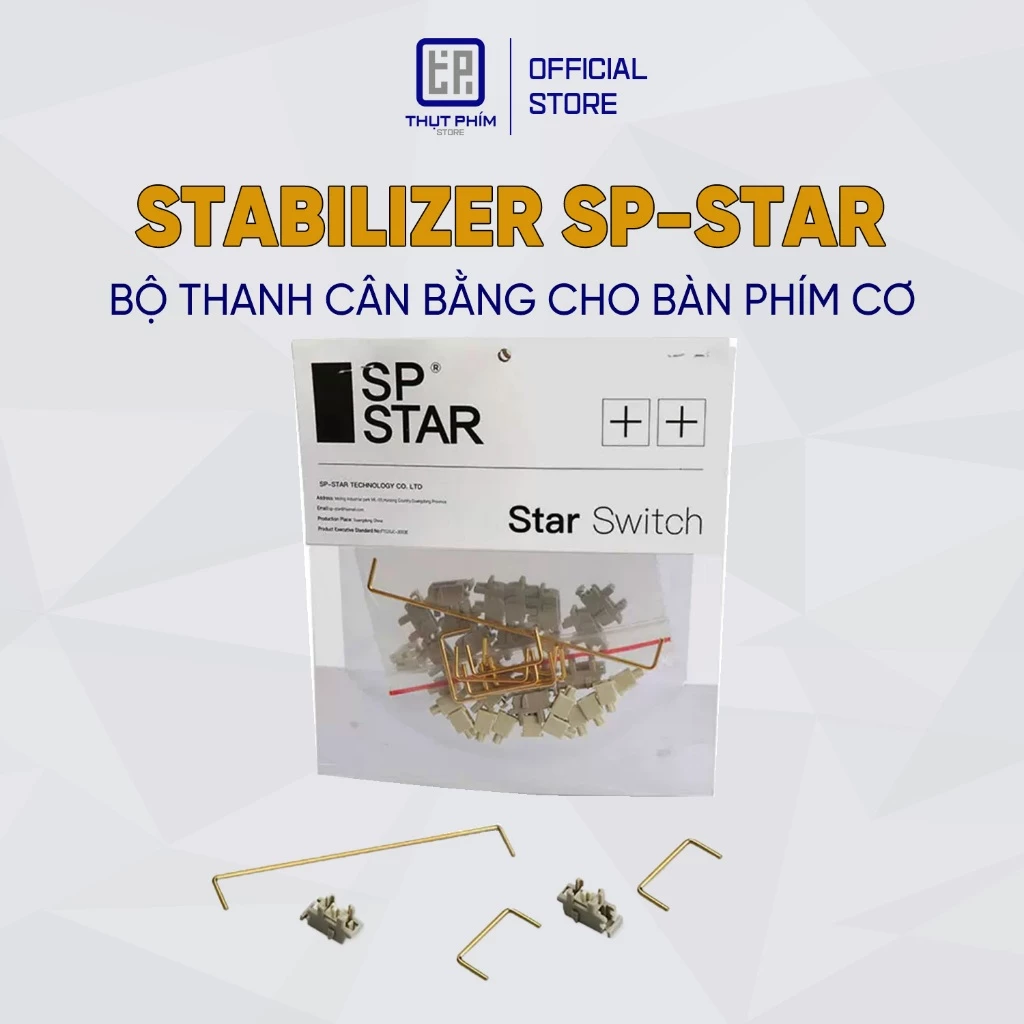 Stabillizer SP-STAR bộ thanh cân bằng chính hãng Sp Star Stab Plate Mount cho bàn phím cơ Stabilizer bàn phím - Thụt Phí
