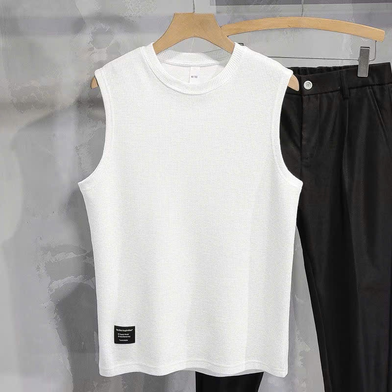 Áo Ba Lỗ Tank Top  vải Tổ Ong Mềm Mại Co Giãn Thoáng Mát 4 màu full size