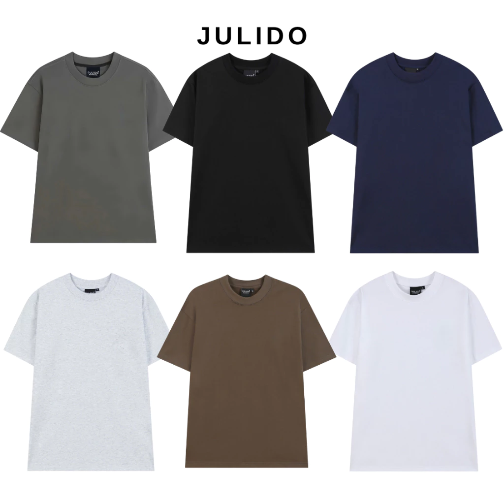 Áo cotton trơn cao cấp 250gsm nam nữ JULIDO