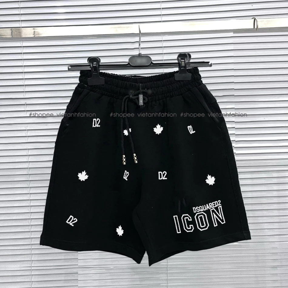 Quần đùi ICON thủng Dsq nam nữ, quần short đùi Dsq icon thủng boy phố hot trend hàn quốc Hàng - QC