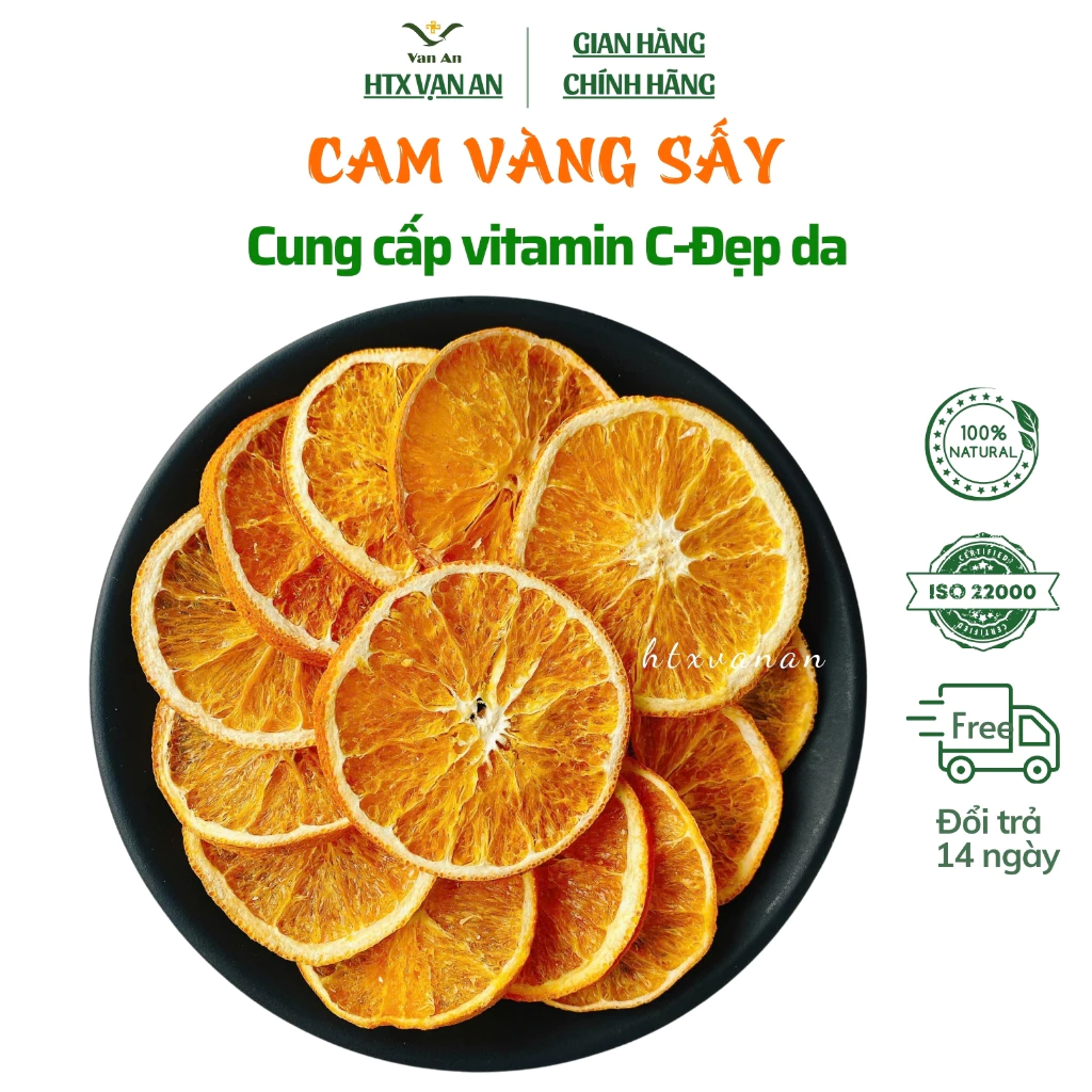 Cam Sấy Khô Bản Địa Lào Cai – Sản Phẩm OCOP 3 Sao, Lát Cam Khô Pha Trà Hoặc Decor HTX Vạn An