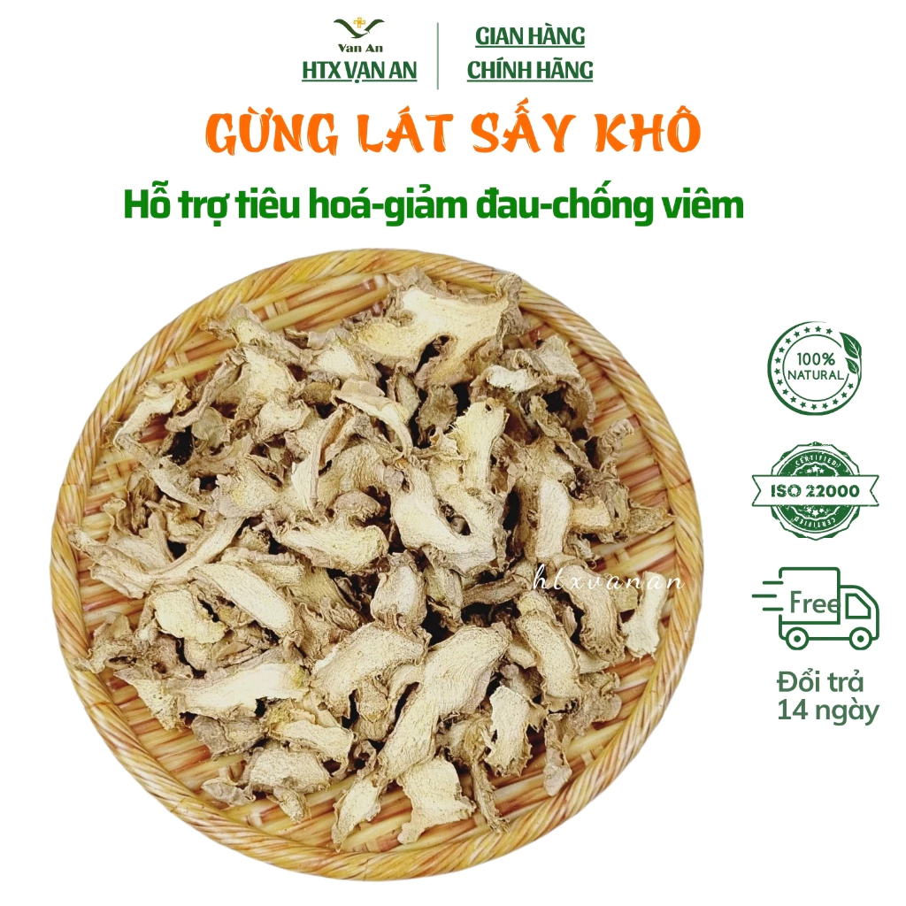 GỪNG SẤY KHÔ BẢN ĐỊA TÂY BẮC – GỪNG KHÔ CAY THƠM PHA TRÀ - HTX VẠN AN