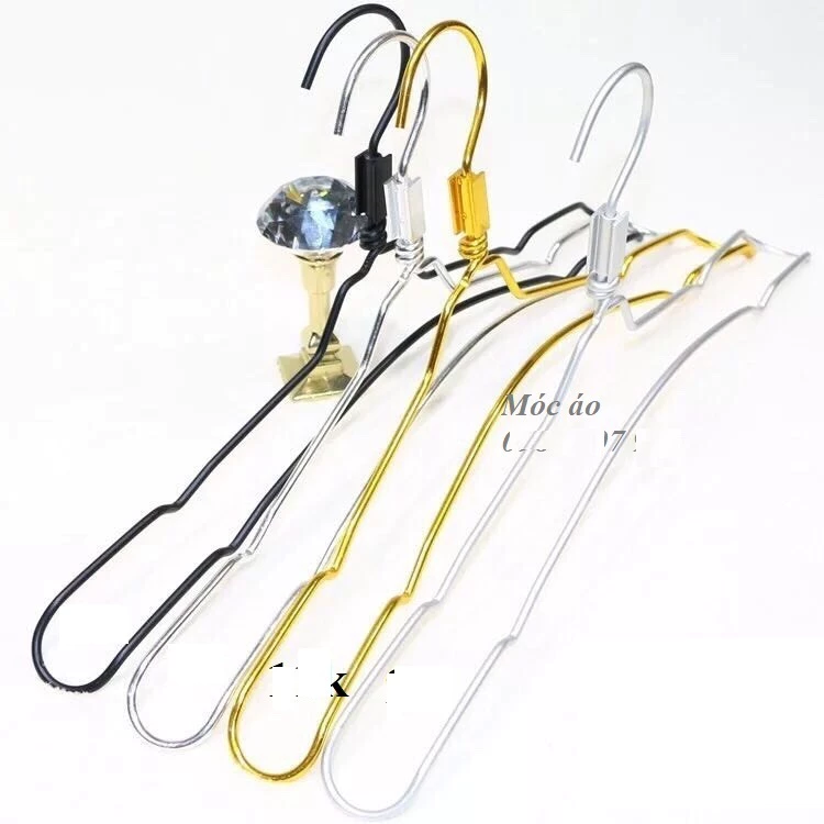 (Combo 5  Cái ) Móc Quần Áo Cho Shop, Móc Áo Kim Loại Móc Áo Nhôm Đôi