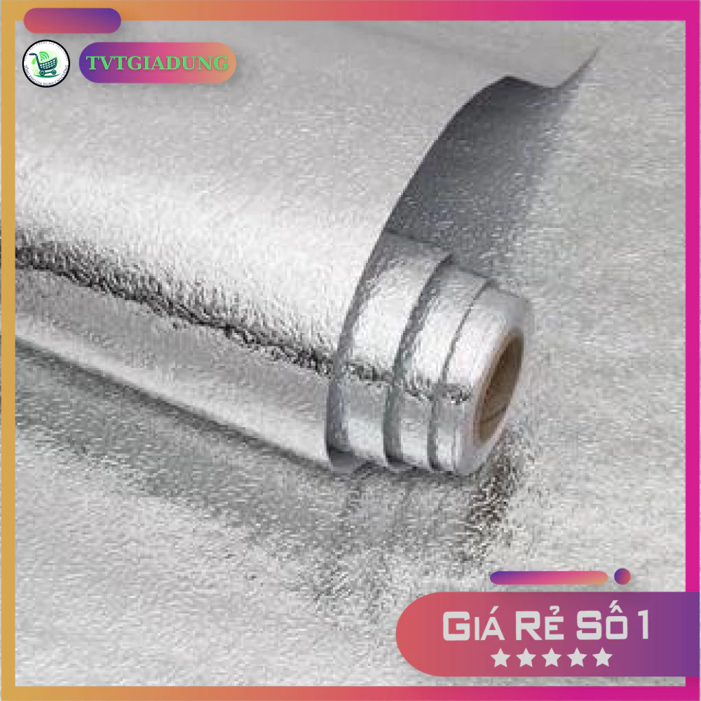 Cuộn Giấy Nhôm Bạc Dán Nhà Bếp Dán Tường Nhà Bếp Cách Chịu Nhiệt Chống Thấm Chống Dầu Mỡ
