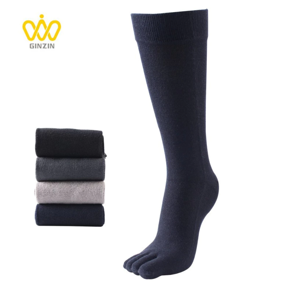 Tất xỏ ngón GINZIN thiết kế cổ cao, vớ 5 ngón cotton mềm mịn, thấm hút và thoáng khí