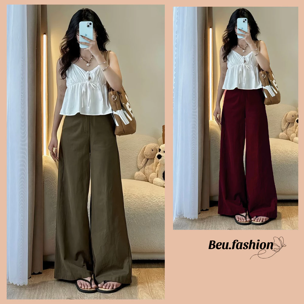 QUẦN JEAN BÒ SUÔNG red color HOT TREND New Collection