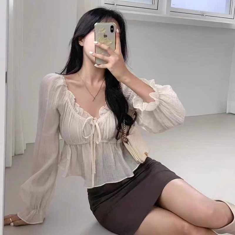 [Bigsize 60_90kg] Áo tơ voan mỏng nhẹ dễ thương