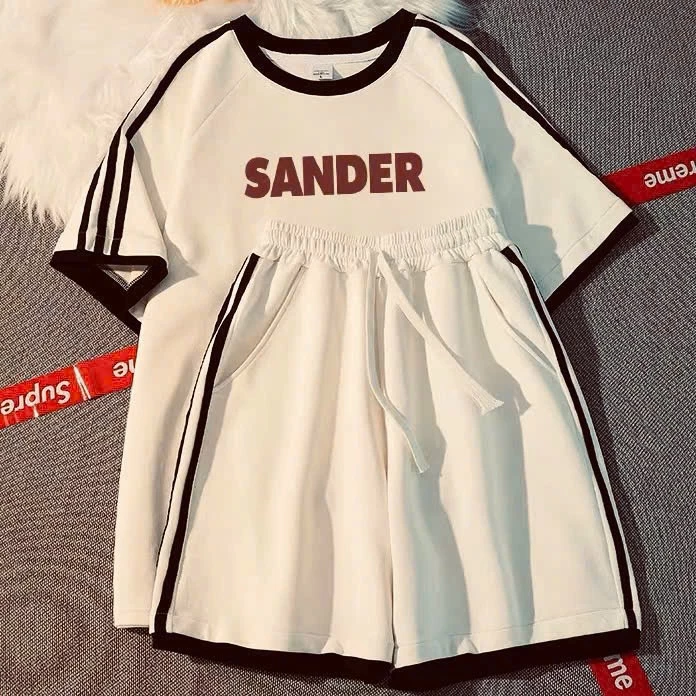Set đồ nữ SANDER NAD - bộ quần áo nữ mặc nhà cotton mì nỉ form rộng thoáng mát bộ thể thao nữ Genz