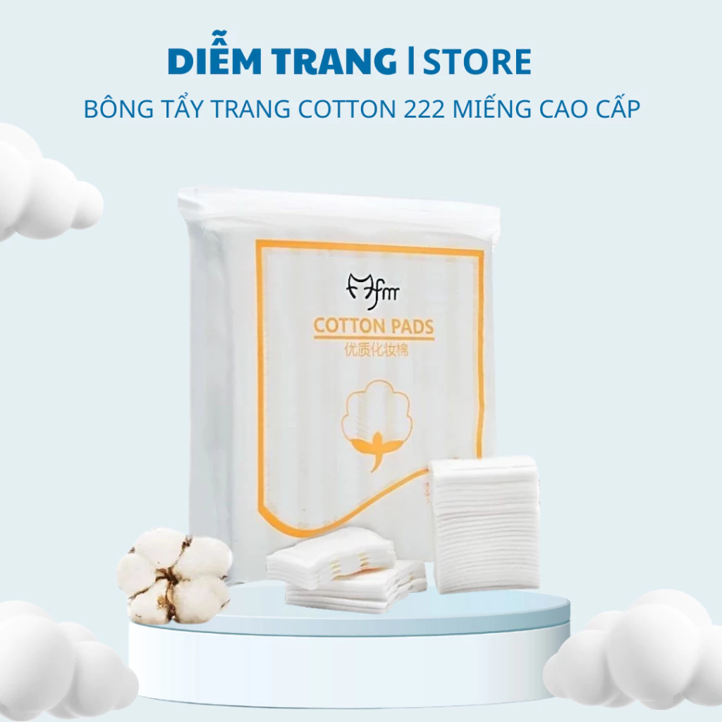 ( Combo 3 ) Bông Tẩy Trang Cotton Loại 222 Miếng Didooglt ( Hàng Đẹp )