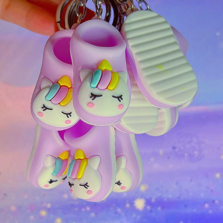 Móc Khóa Chiếc Dép Hình Ngựa Pony Xinh Xắn - Mã 042