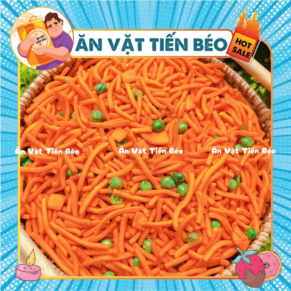 Bim Bim Tăm Đậu Hà Lan, Bim Bim Que, Bim Tăm Thái, đồ ăn vặt,đồ ăn vặt