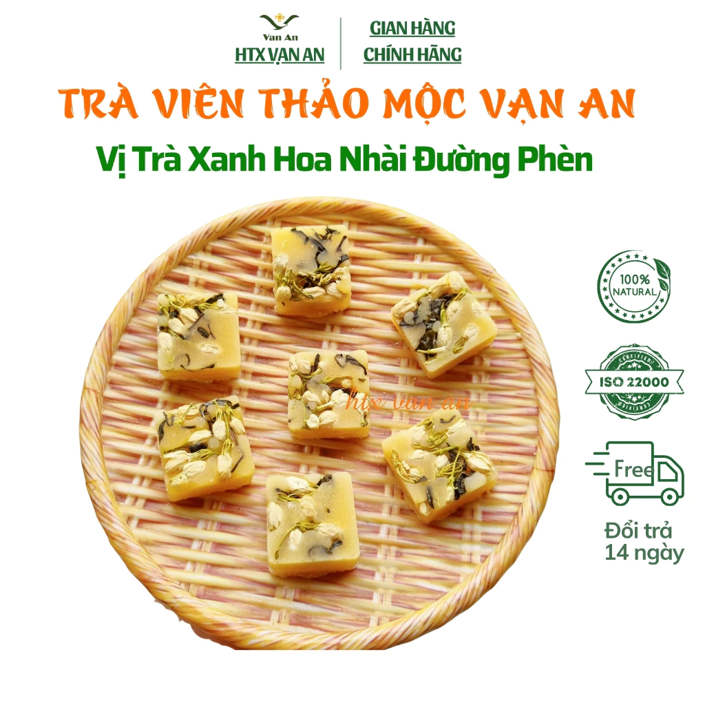 Trà Xanh Hoa Nhài Đường Phèn Mật Ong Thảo Mộc Vạn An Trà Detox Giảm Stress Giữ Ấm Cơ Thể Thư Giãn