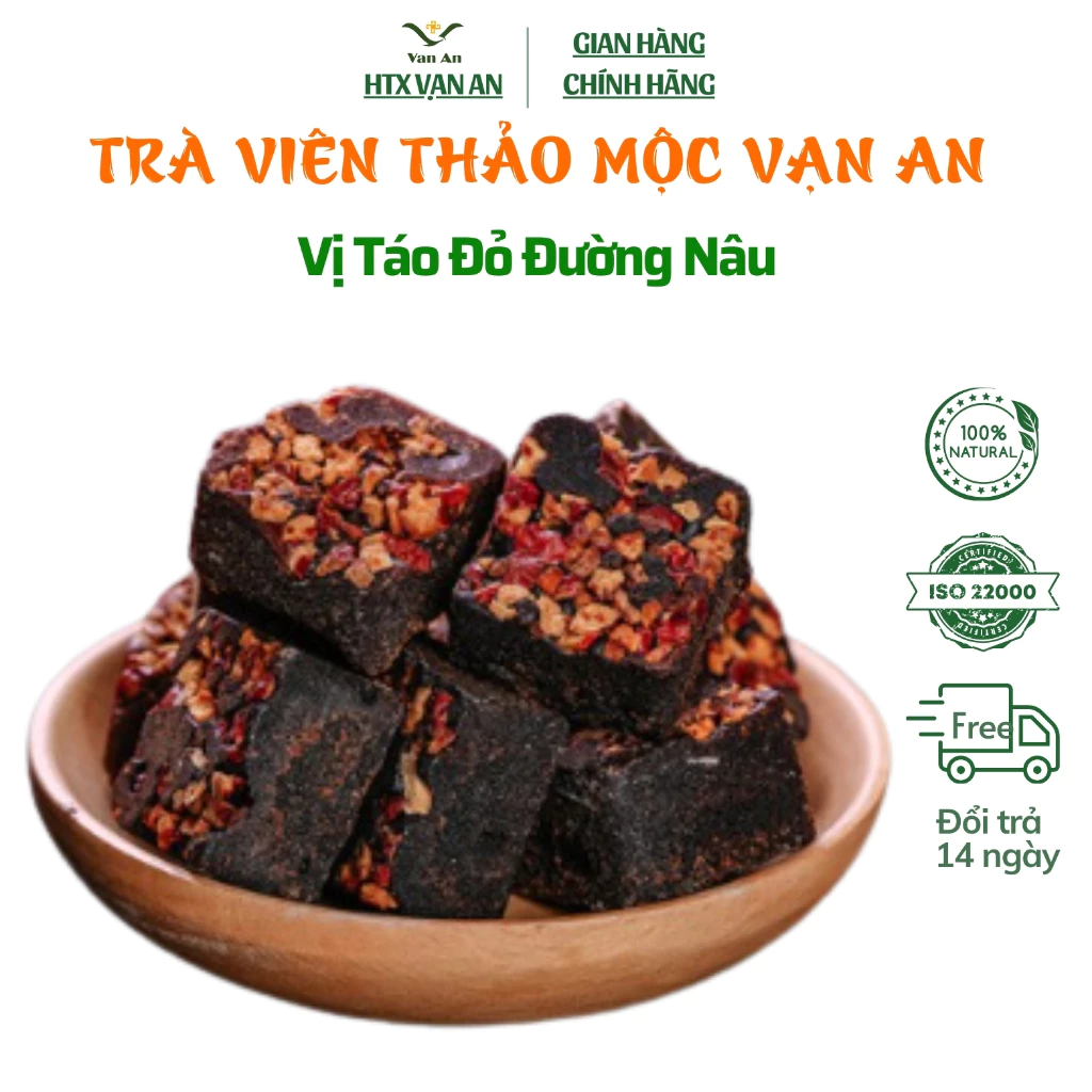 Trà Táo Đỏ Đường Nâu Thảo Mộc HTX Vạn An