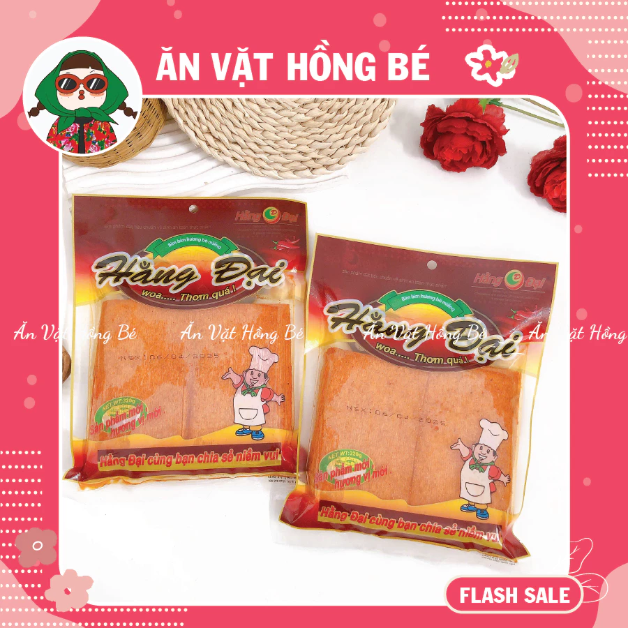Bò miếng Hằng Đại cay cay, đồ ăn vặt giá rẻ (gói~40 miếng), Tăm cay tuổi thơ, đồ ăn vặt
