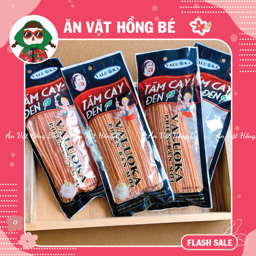 [10 Gói] Tăm Cay Đen Aluowa Đặc Biệt Trẻ Em - Snack Hình Tăm Cay Đen Thơm Ngon Giòn Tan Đậm Vị