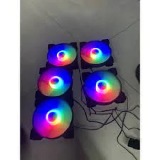 Quạt tản nhiệt, Fan Case Led RGB 8CM / 12CM , Bảo Hành 3 Tháng, Tặng Kèm 4 Ốc , Led 7 Màu