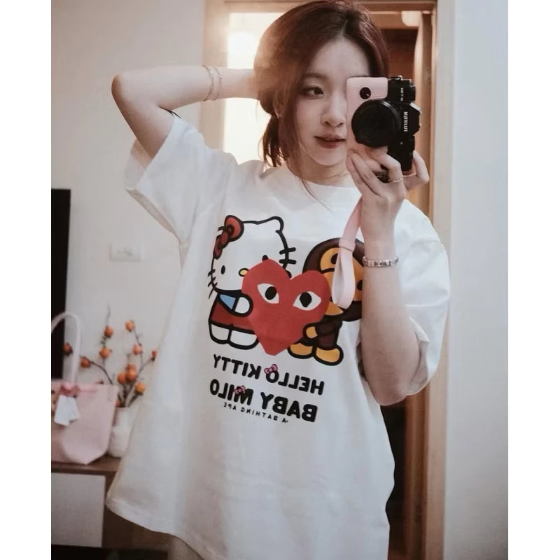 Áo Thun BAPE Chất Cotton 2 Chiều Cao Cấp Full Tag Mac Chuẩn- Đã Kèm Cận Chất Vải