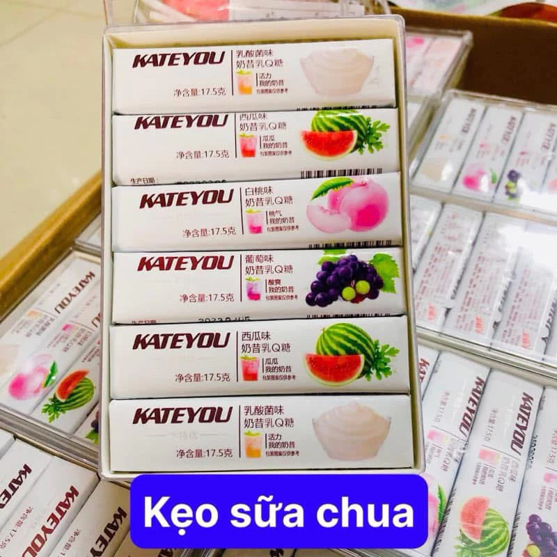 HỘP 30 THANH KẸO SỮA CHUA DẺO KATEYOU SIÊU NHIỀU HOT