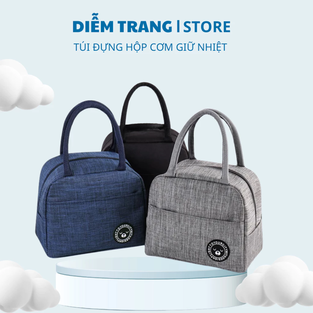 Túi Giữ Nhiệt, Túi Đựng Hộp Cơm Văn Phòng Nhỏ Gọn, Dễ Thương Có Quai Xách Tiện Lợi (Didooglt)