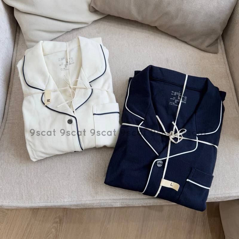 [SẴN] MJ3_ Bộ ngủ nam nữ, piijama dài chất Cotton mền pha MODAL (KHÔNG ĐƯỜNG MAY VIỀN) | 9scat