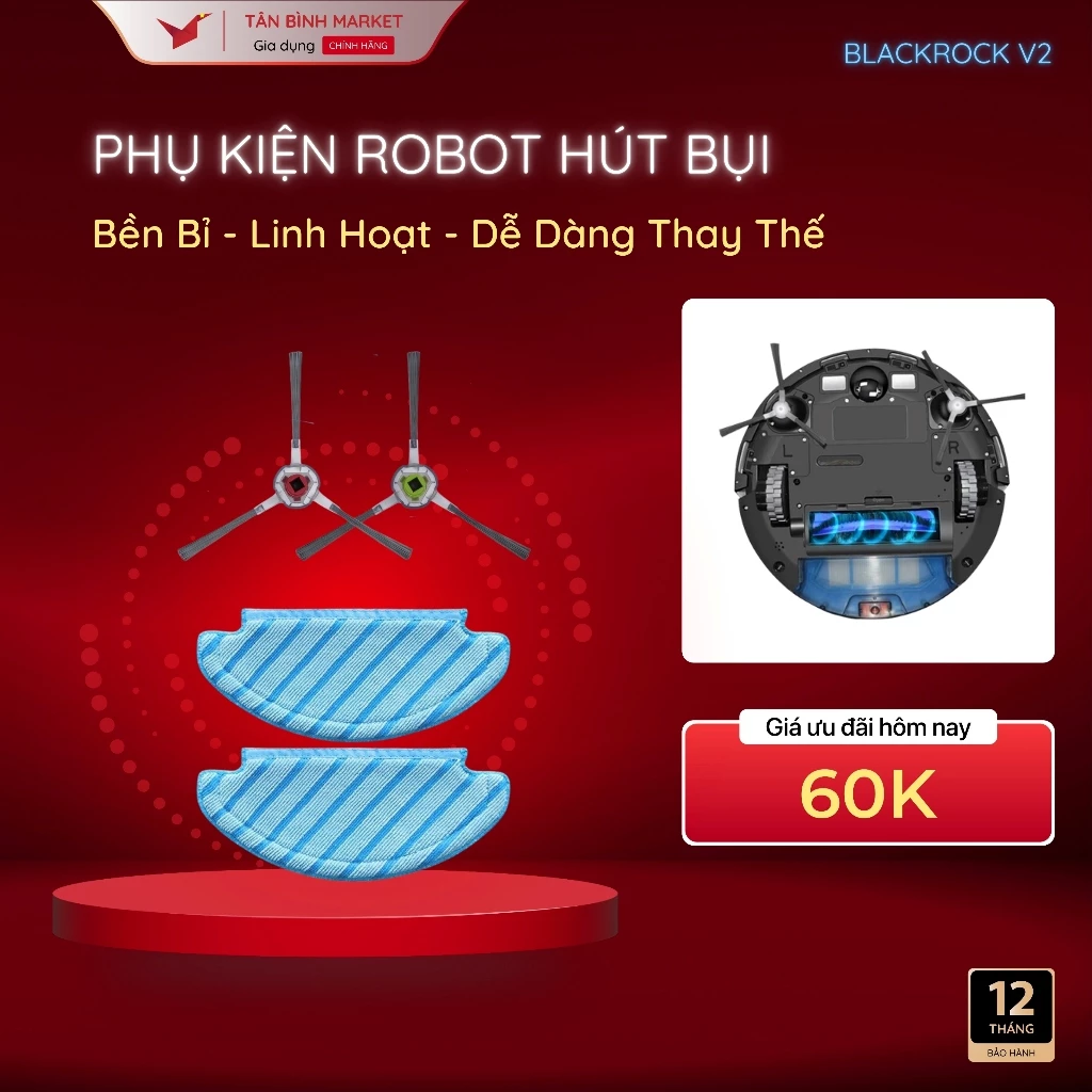 Phụ kiện robot hút bụi Kaw 281I - Đã tặng kèm khi mua robot