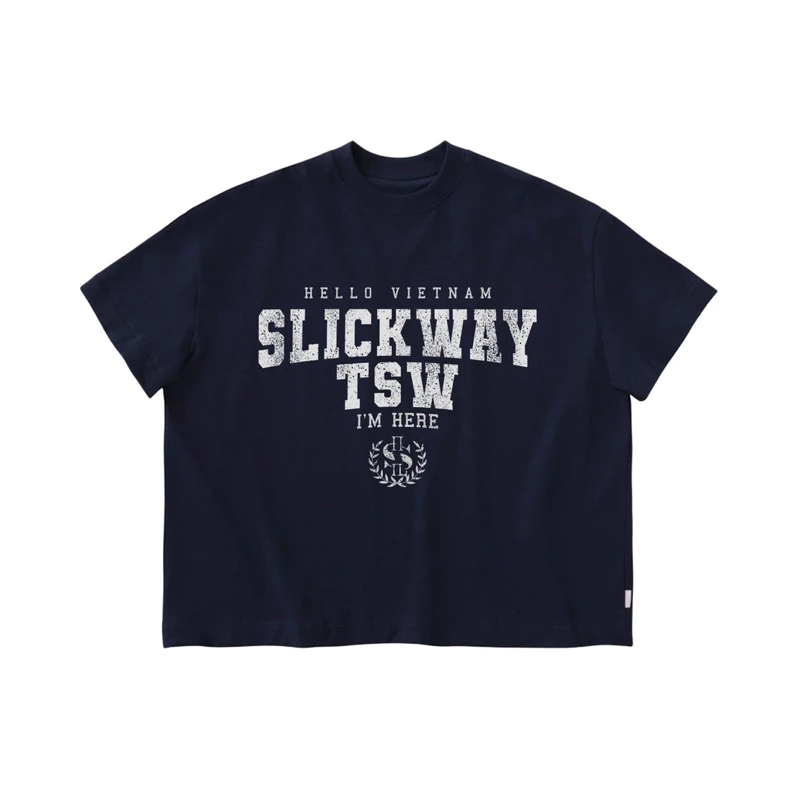 Áo Thun Form Big Boxy "SLICKWAY" Cotton 100% - Local Brand THE SLICK WAY UNISEX