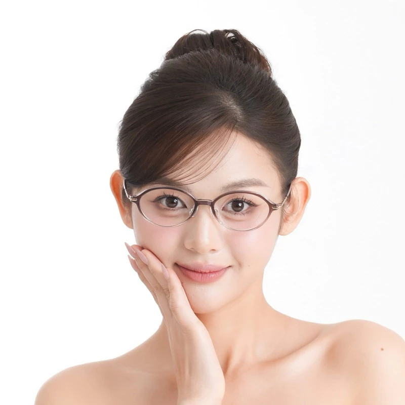 Kính giả cận, Gọng kính cận oval viền mảnh càng xoắn cao cấp 5791 Jolie eyewear