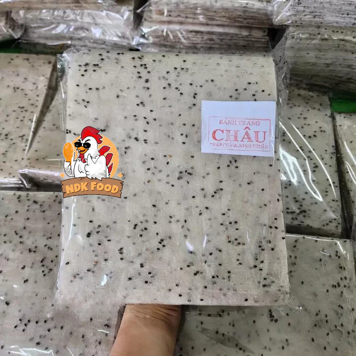 Bánh tráng nhúng nước mè đen Quảng Ngãi , bánh tráng nhúng nước NDKFOOD loại 1 chất lượng A11