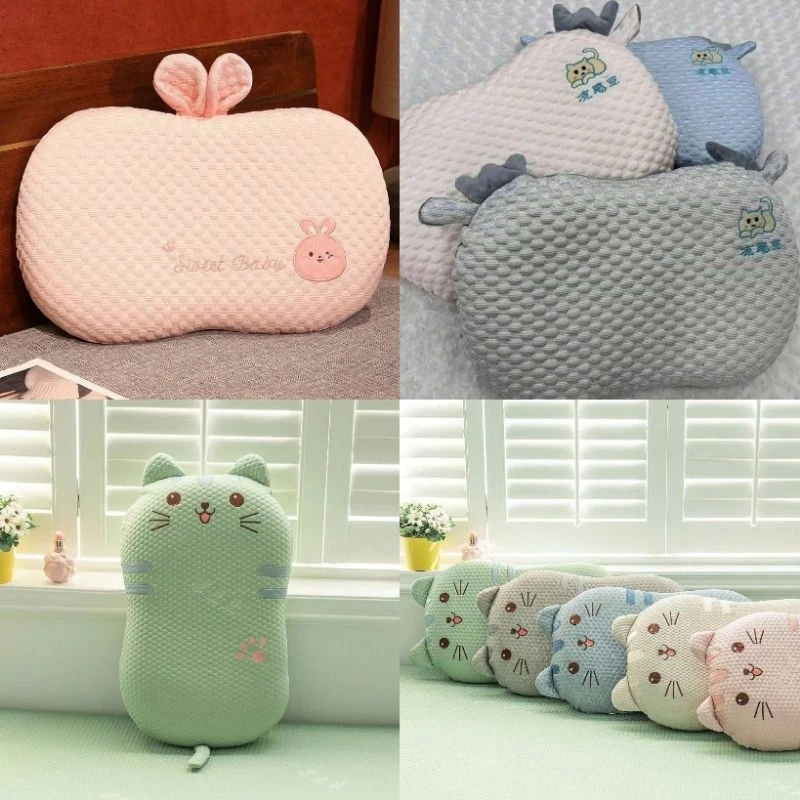 Gối nằm cao su non massage , Gối băng lạnh thế hệ mới , Gối được thiết kế lỗ thoáng của các hạt nổi thoáng cho các bé