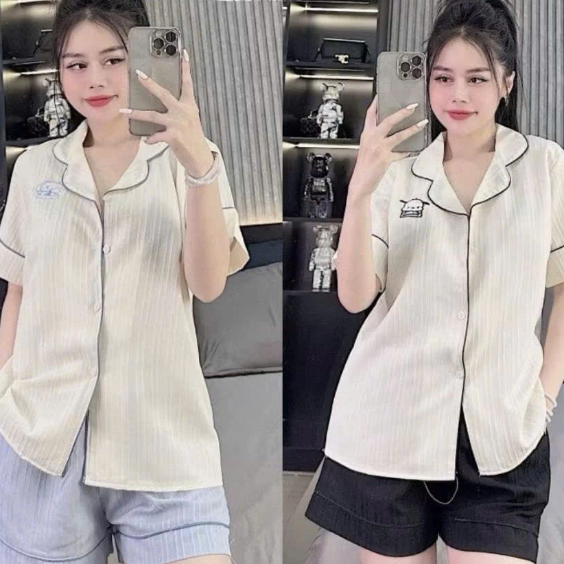 Bộ đồ ngủ Pyjama mềm mại có siêu nhiều họa tiết đáng yêu THUUNISEX M4541