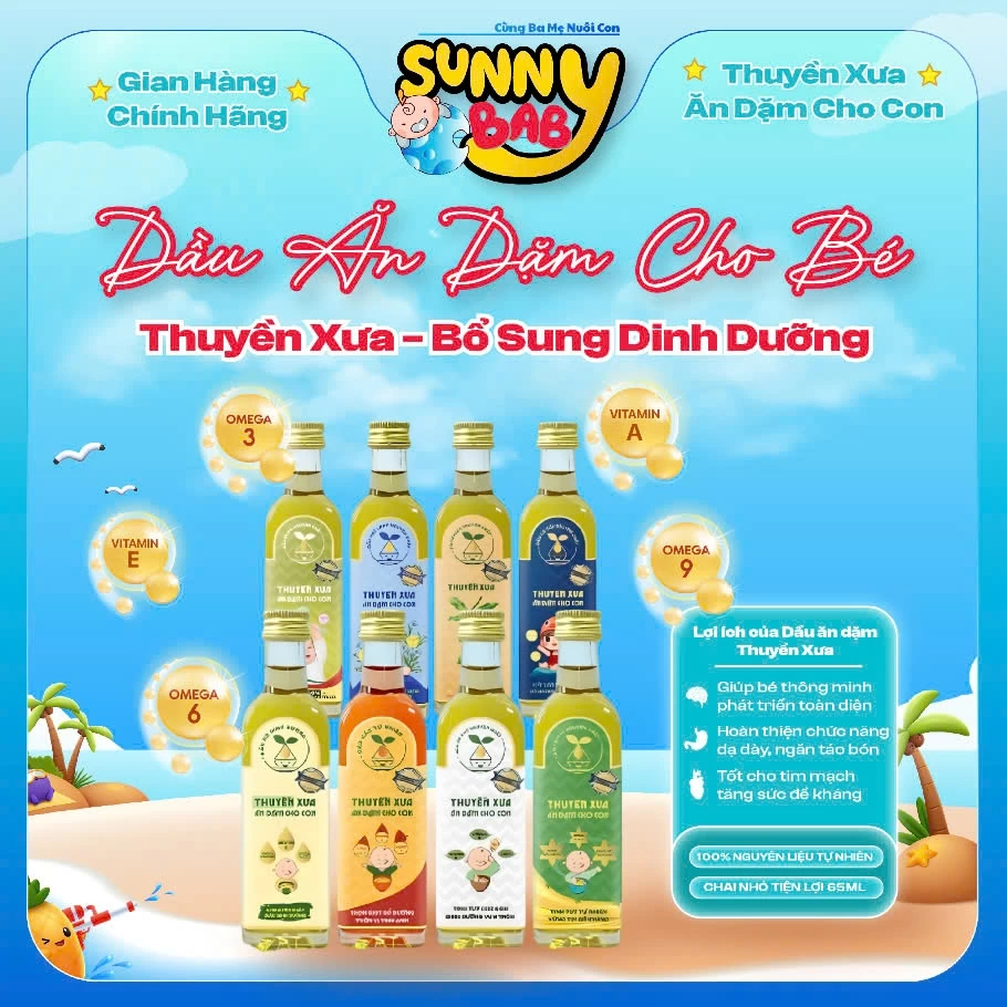 [CHÍNH HÃNG] Dầu ăn dặm Thuyền Xưa cho Bé từ 6 tháng tuổi