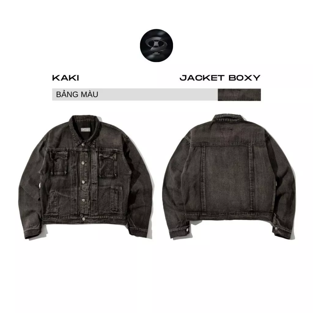 Bad Choices | Áo Khoác Kaki Jeans STORMY form Boxy phong cách StreetStyle