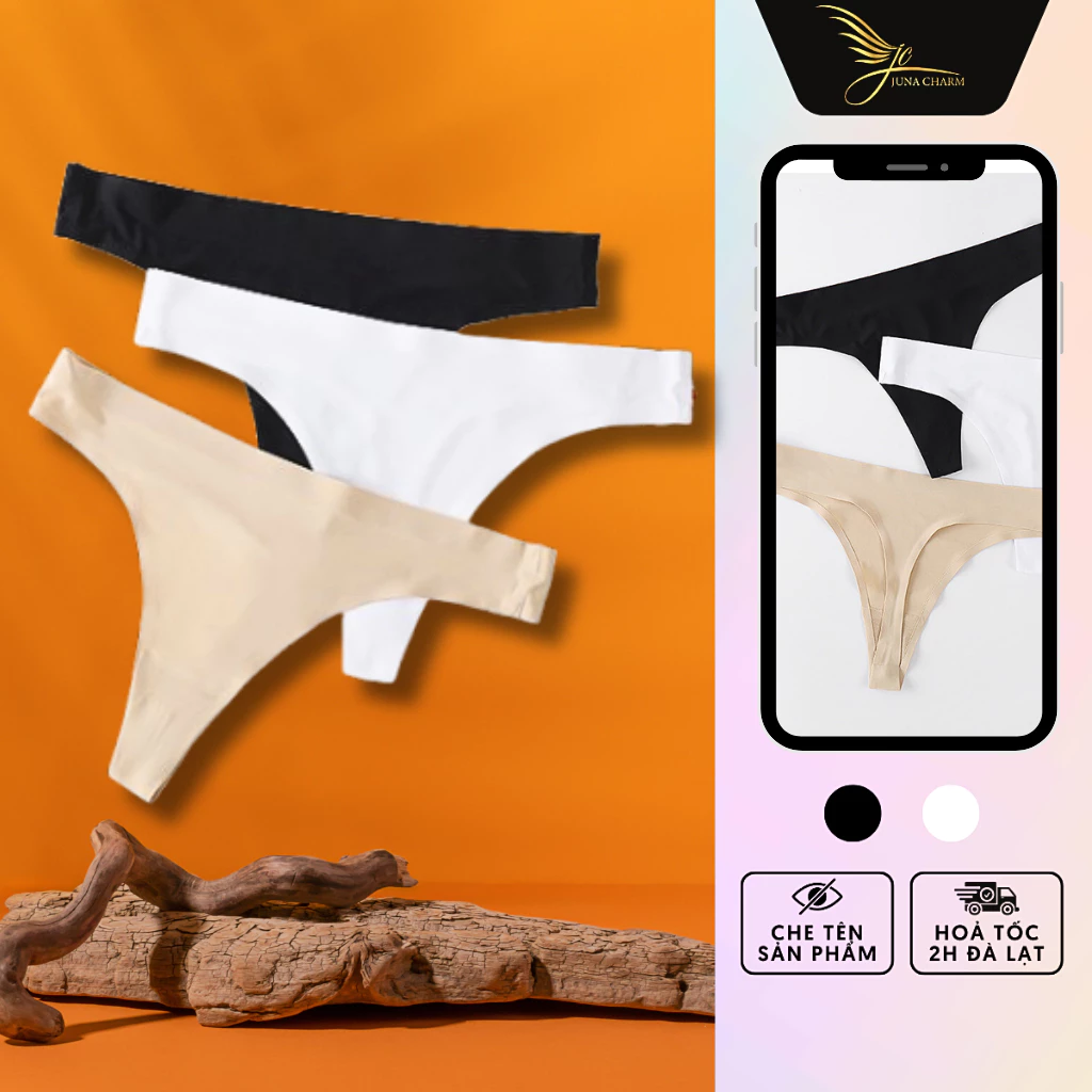 Quần Lót Lọt Khe, Quần Chip Không Lộ Viền Angel JUNA Freesize Thời Trang Đồ Lót Dành Cho Nữ, Chất Su Đúc, 3 Màu/SP974AA