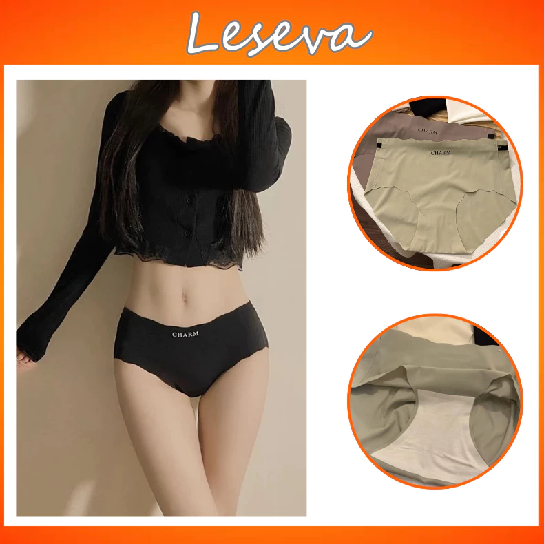 Quần lót nữ su đúc co giãn cao cấp CHARM không đường viền chất liệu sợi lạnh không đường may - Leseva