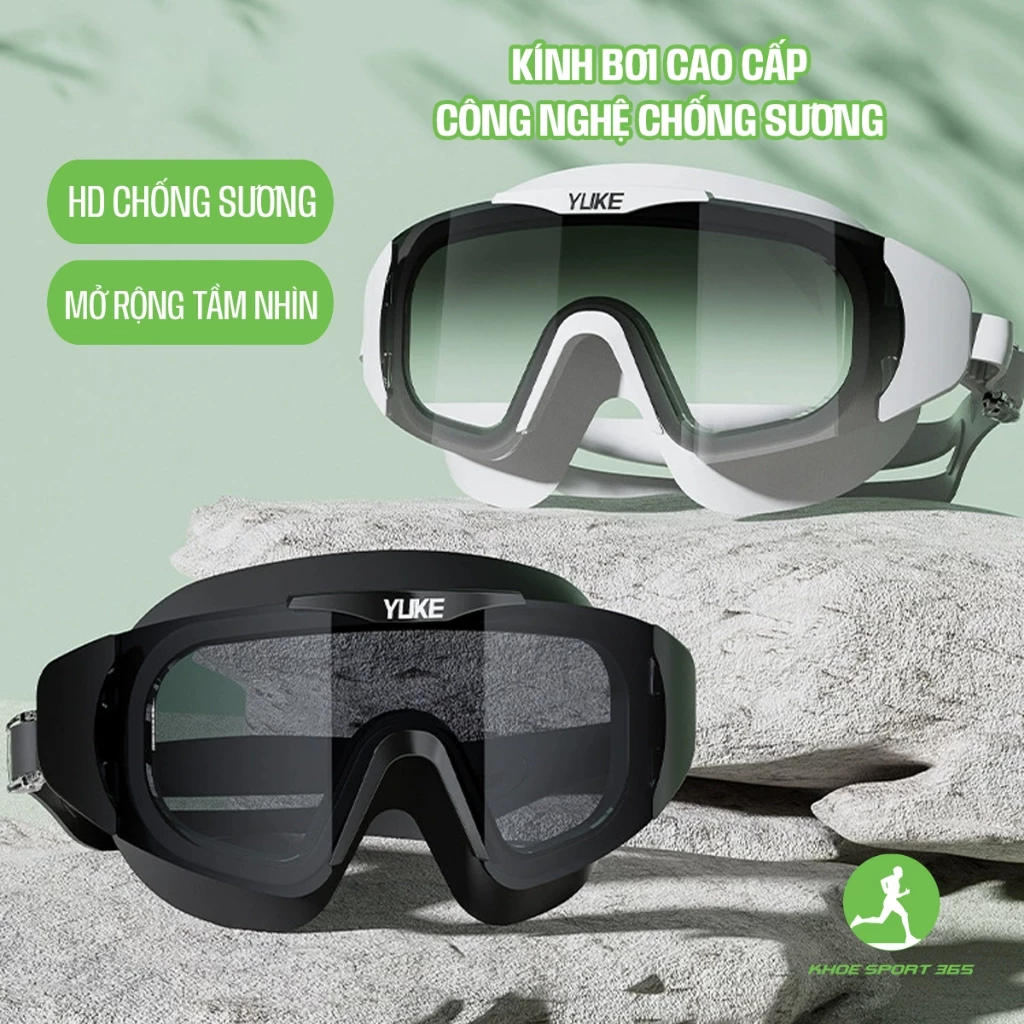 Kính bơi tráng gương cao cấp chống tia UV, kiểu dáng hiện đại Panorama thời thượng YUKE-SA37 - KHOESPORT