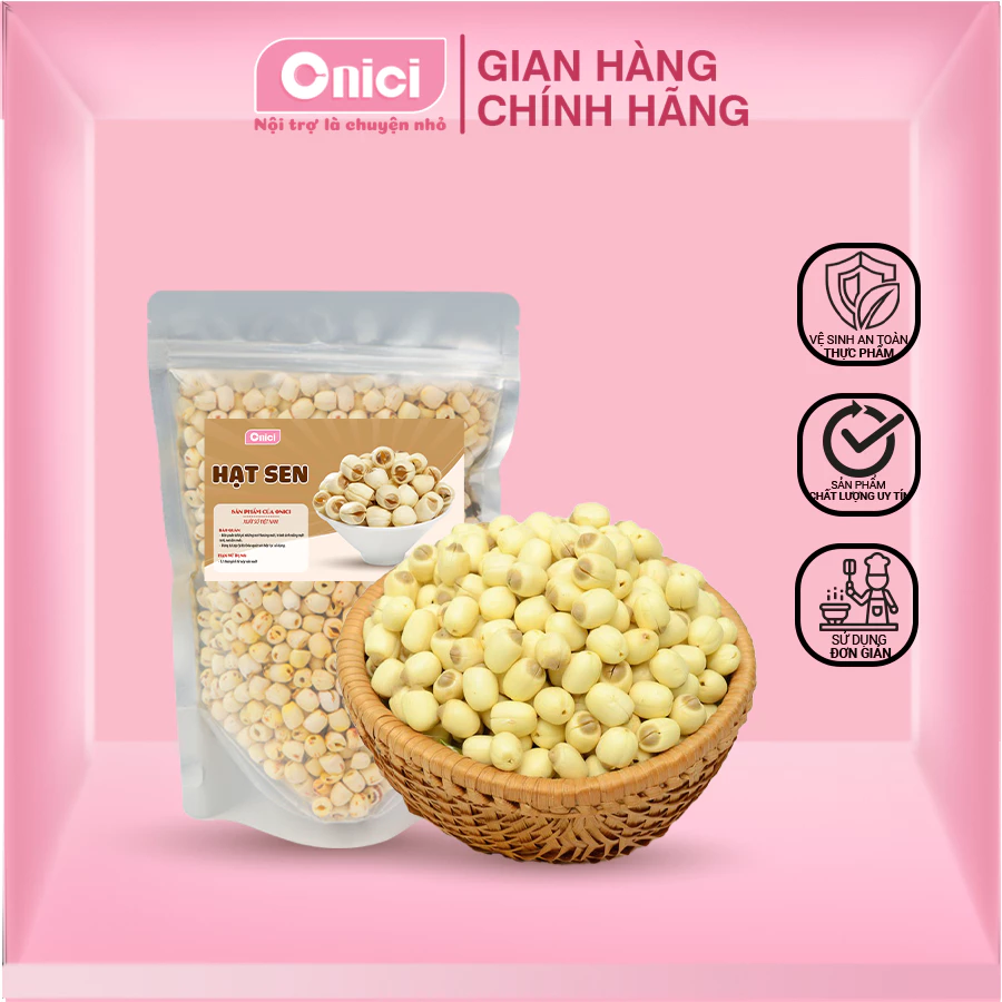 HẠT SEN SẤY KHÔ (100 Gram) Siêu ngon loại 1