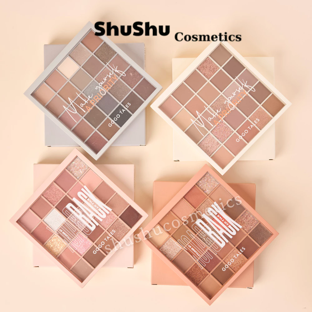 Bảng Phấn Mắt 25 Ô Nội Địa Trung GOGO TALES Chất Mềm Mịn, Lâu Trôi SHUSHU COSMETICS