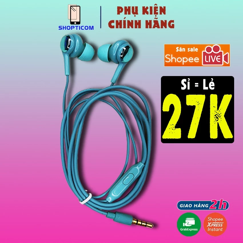 Tai nghe gaming có dây S P U38 mic nhét tai chơi PUBG