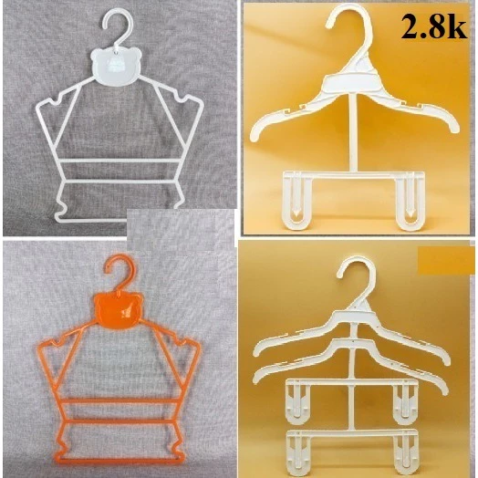 (Combo 20 cái) Móc Quần Áo Shop, Móc Bộ Bé Trẻ Em Bằng Nhựa