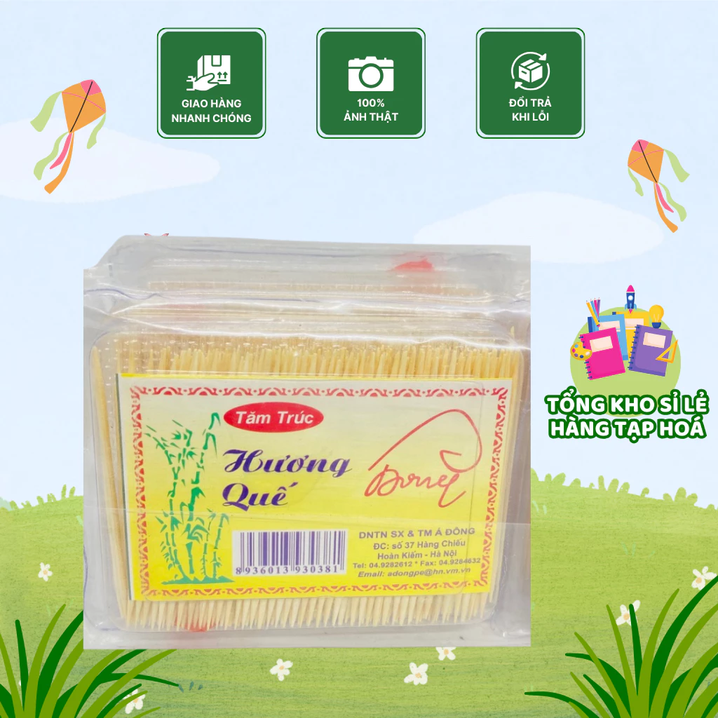 SỈ 10 HỘP Tăm Nhọn Hương Quế Loại Tốt Hộp Đại bền đẹp