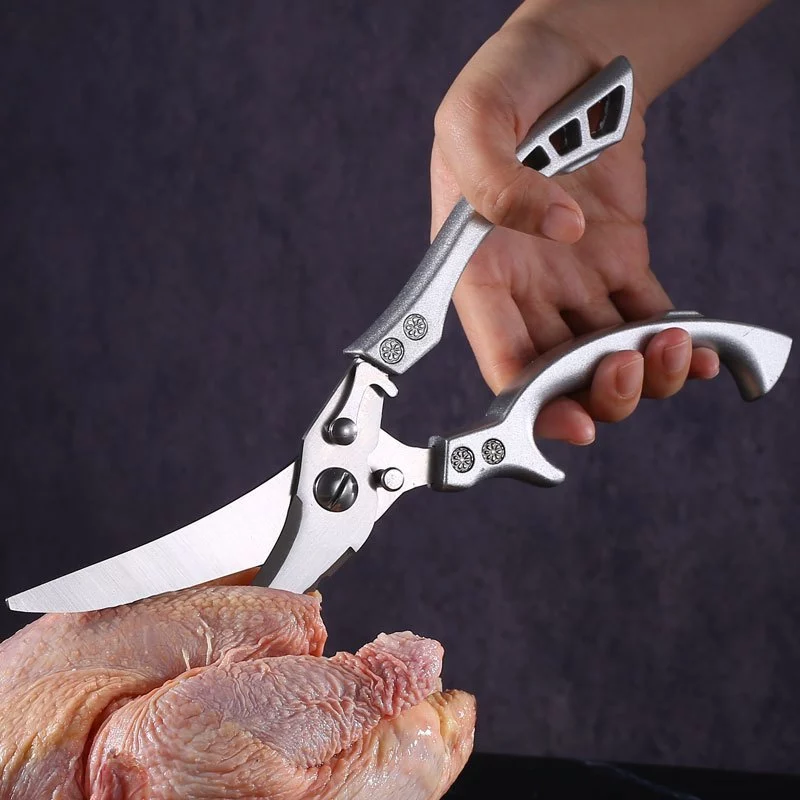 Kéo Cắt Gà Vịt Chuyên Dụng Kéo Cộng Lực Cắt Đồ Ăn Chất Liệu Thép Không Gỉ Chắc Chắn