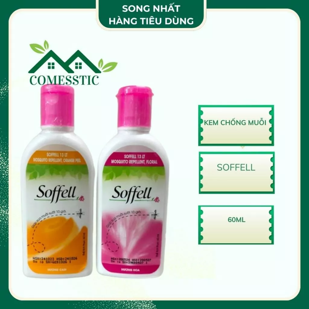 Kem Chống Muỗi Soffell Chai 60ml