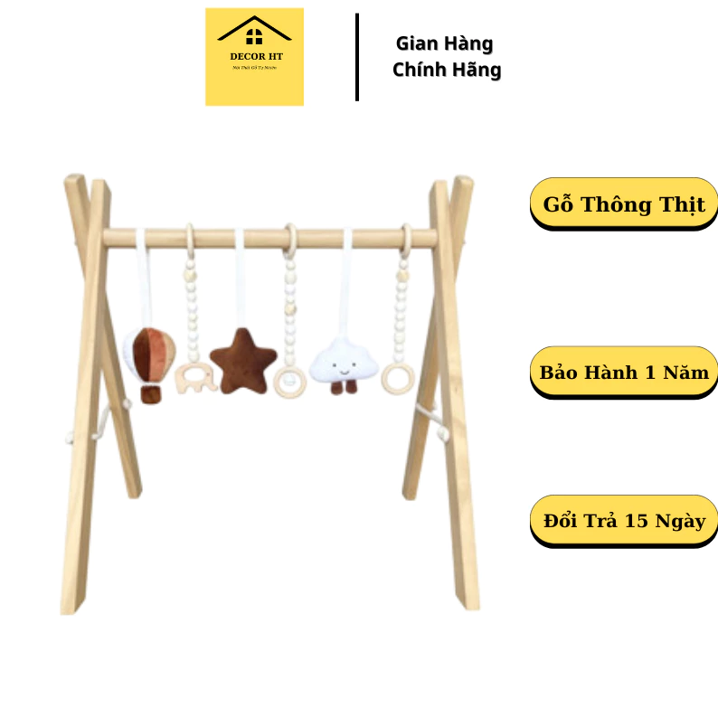 Kệ chữ A cho bé DECORHT1992 bằng gỗ an toàn