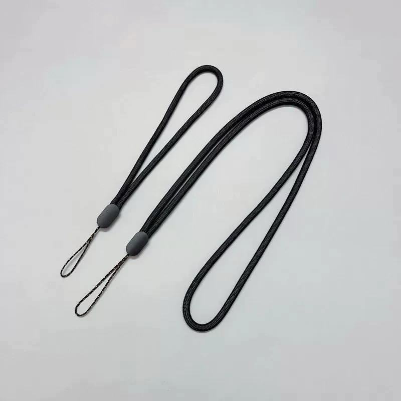 Dây đeo máy ảnh màu đen basic, điện thoại, airpod, móc khoá, dây màu đen basic đơn giản