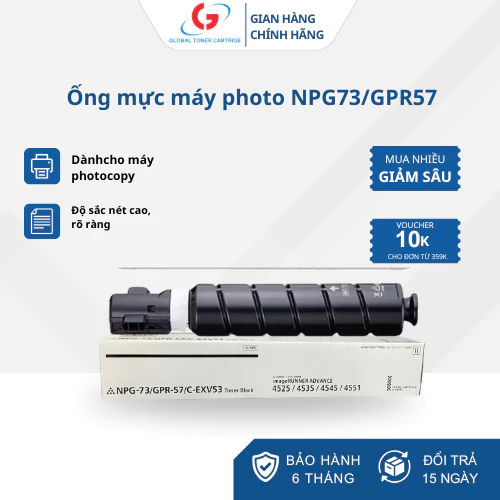 Ống mực máy photo NPG73/GPR 57 Dùng cho máy Canon iR 4525i/4535/ 4545i/4551