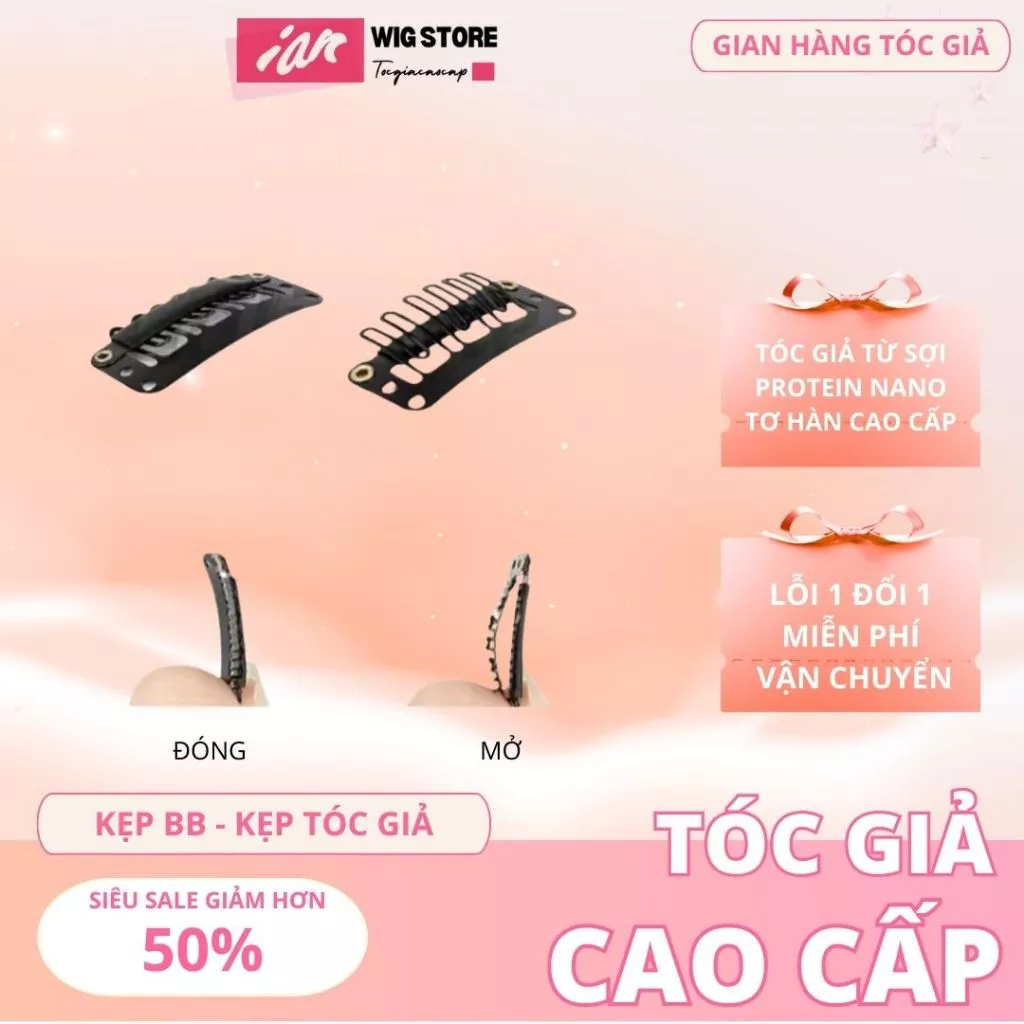 Tóc Giả iAn, Kẹp Tóc Giả Cao Cấp
