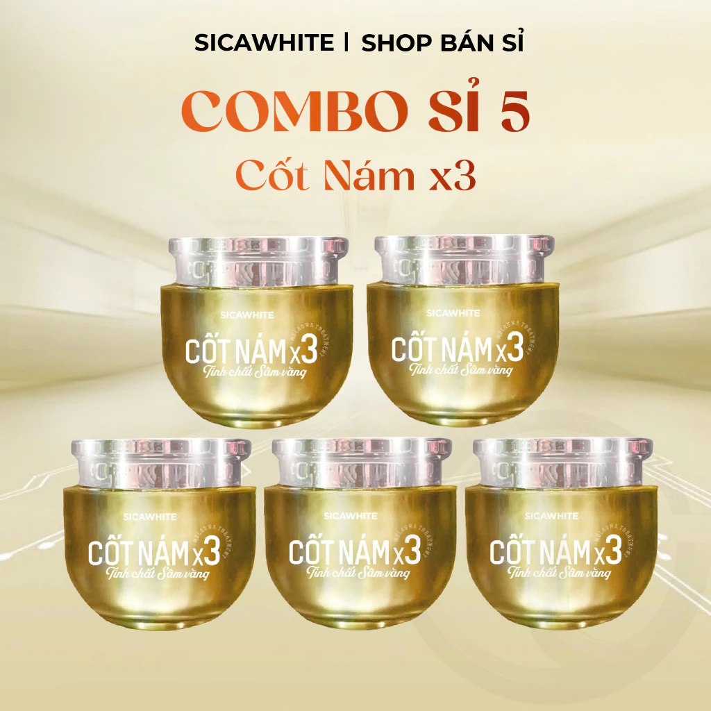 [BÁN SỈ] Combo Sỉ Kem Cốt Nám X3 Sica White 20G (Kèm Serum Nám X3 5ML) - SICA WHITE STORE