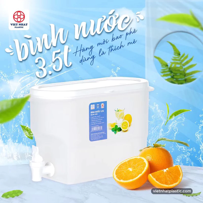 BÌNH NƯỚC CÓ VÒI ĐỂ TỦ LẠNH 3,5L