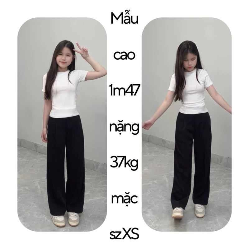 (SUÔNG VẢI NẤM) QUẦN VẢI NỮ XẾP LY ỐNG SUÔNG vải gold nhật mịn lịch sự mặc đi học / đi làm